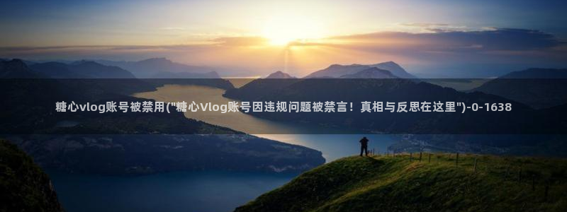 糖心vlog阿乐：糖心vlog账号被禁用(\